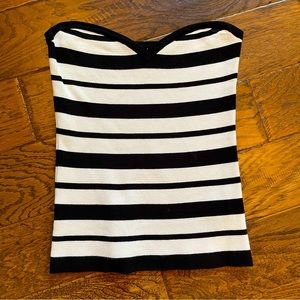 GBG knit stripe tube top